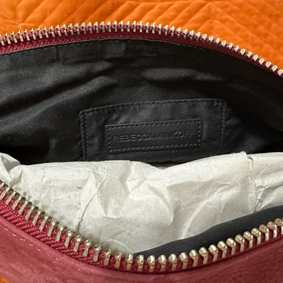 Rare NWT Rebecca Minkoff Leather Clutch Foldover Bag - Picture 6 of 9
